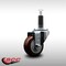 Service Caster 3'' SS Maroon Poly Wheel Swivel 1'' Expanding Stem Caster SCC-SSEX20S314-PPUB-MRN-1 - alternate 4